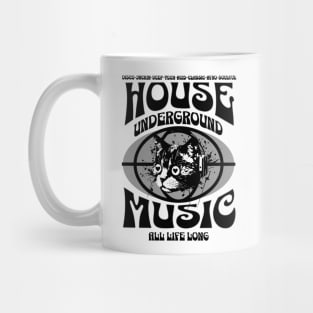 HOUSE MUSIC  - Underground Cat (Black/Grey) Mug